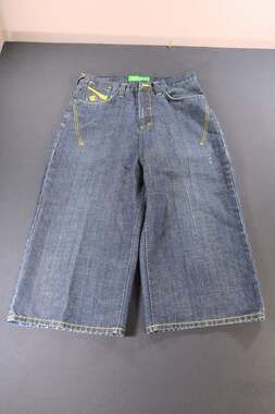 Rocawear Embroidered Denim Shorts Blue Men's Size 34